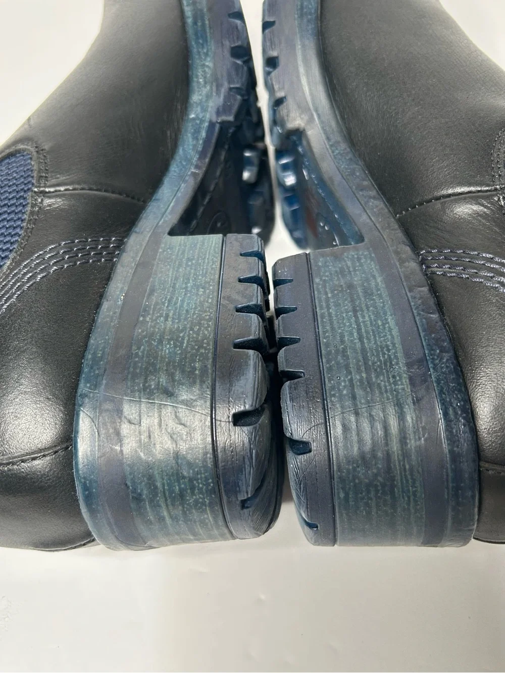 Bueno Florida Chelsea Boots Leather Black Blue Size 40